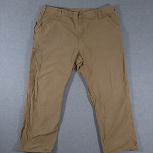 Carhartt Pants Mens 42x30  Khaki B151 Canvas Work Dungaree Carpenter Utility
